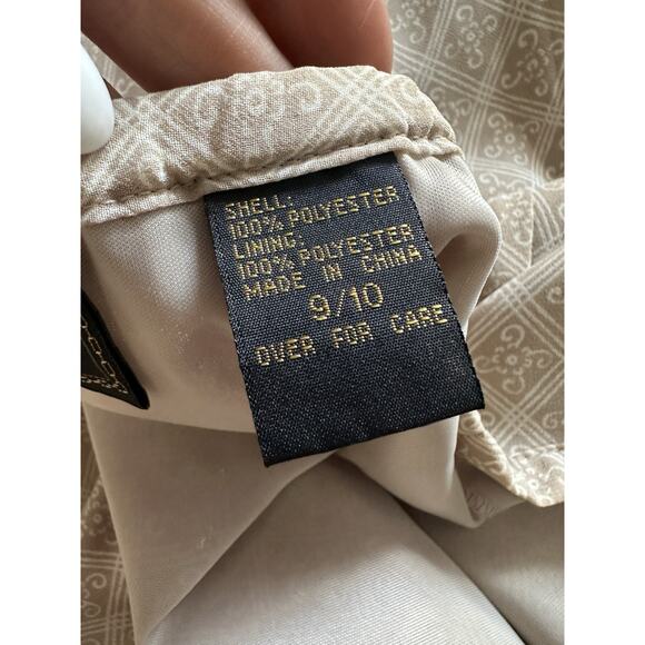 Vintage Express Size 9/10 Tan Chiffon Maxi Skirt - Picture 6 of 7